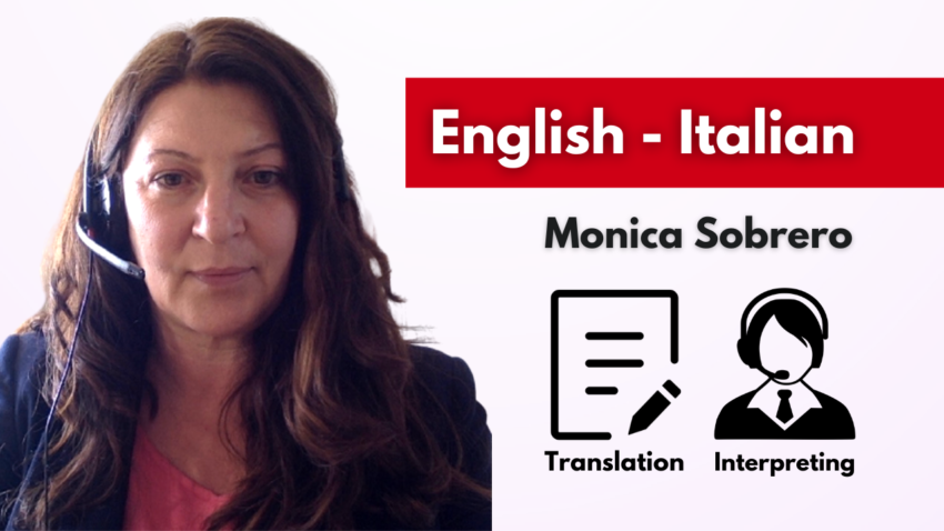 Italian Interpreter, Italian-English Translator - Monica Sobrero